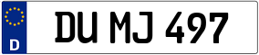 Truck License Plate
